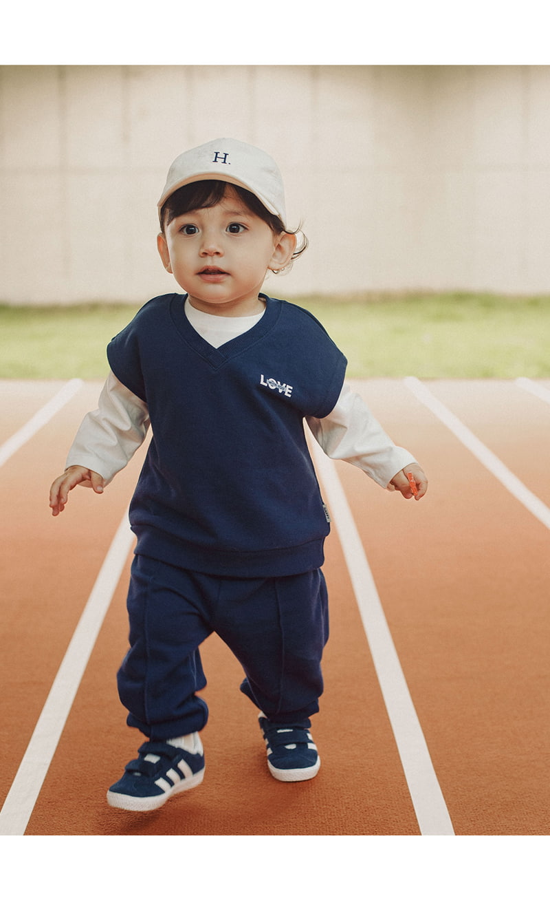 Kids Clara - Korean Baby Fashion - #babywear - Liruna Vest Three Pieces Set-up - 3