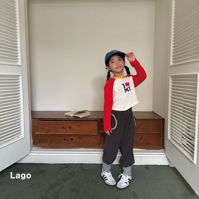 Lago - Korean Children Fashion - #toddlerclothing - Love Me Raglan Tee - 12
