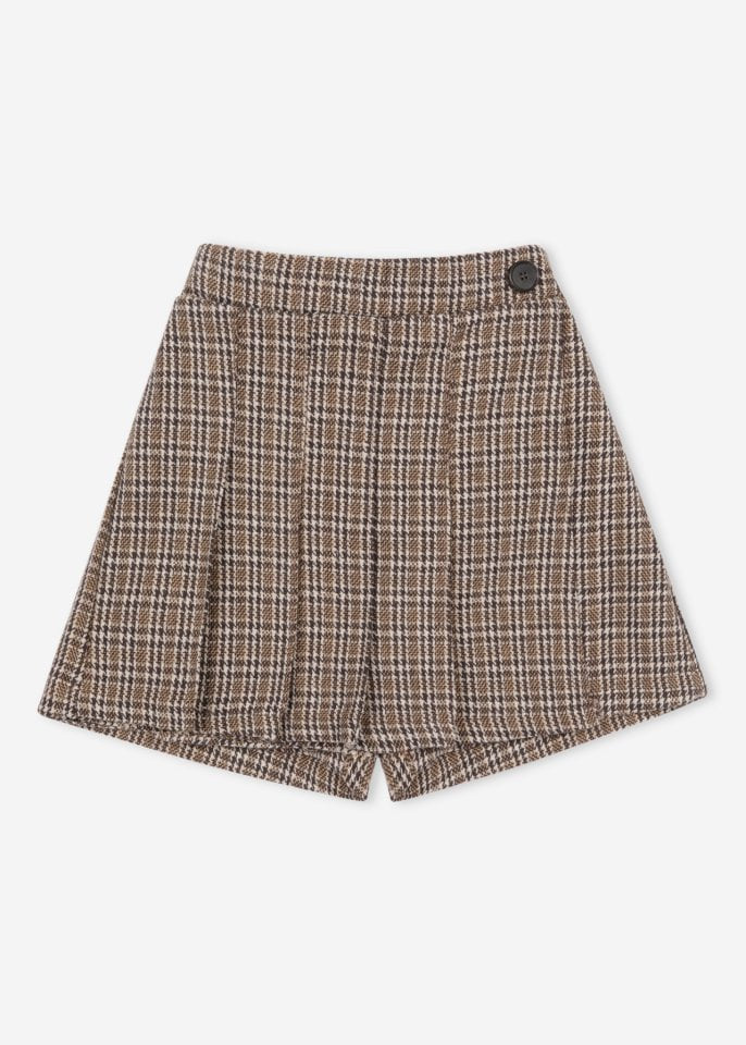 Le Bev - Korean Children Fashion - #Kfashion4kids - Autumn Check Skirt Pants - 4