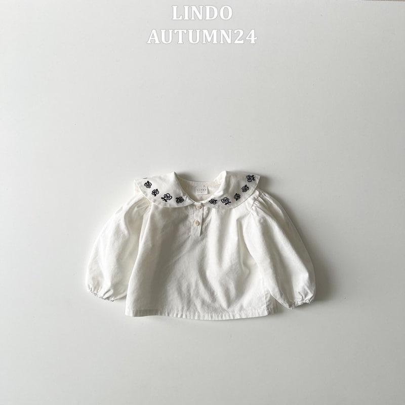 Lindo - Korean Children Fashion - #minifashionista - Rose Collar Blouse