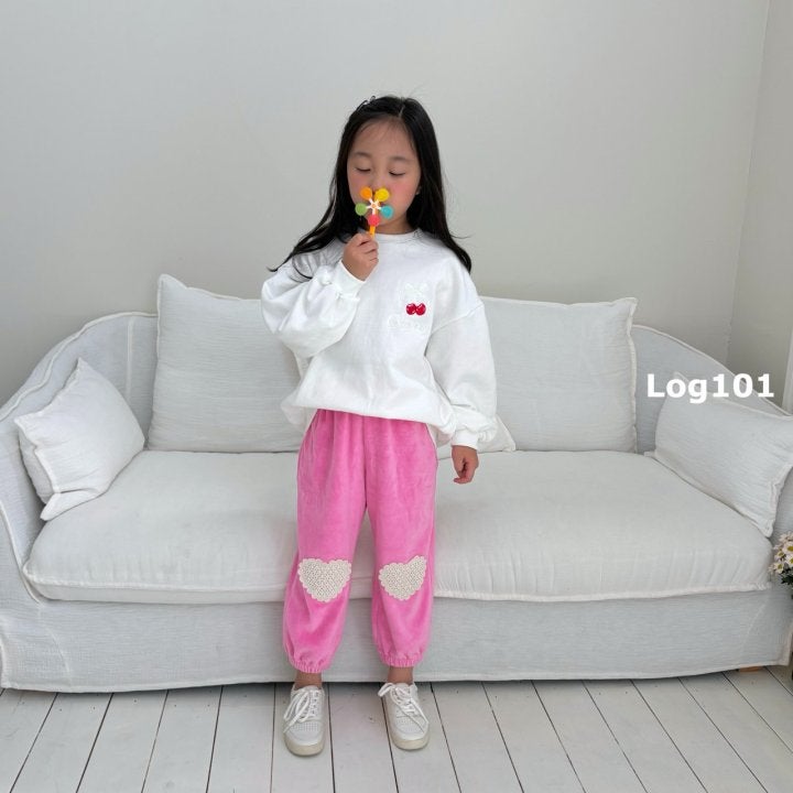 Log101 - Korean Children Fashion - #discoveringself - Cherry Ribbon Sweatshirts - 2