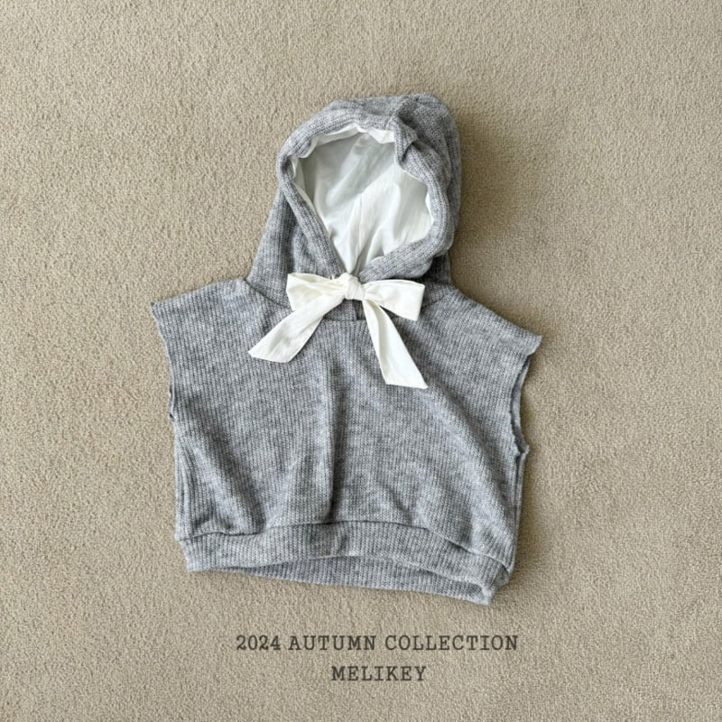 Melikey - Korean Children Fashion - #childofig - Knit Hood Vest - 6