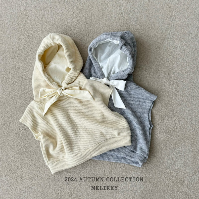Melikey - Korean Children Fashion - #childofig - Knit Hood Vest - 7