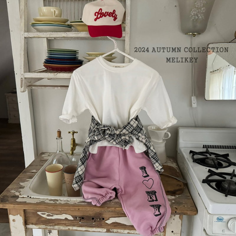 Melikey - Korean Children Fashion - #kidsstore - NY Jogger Pants - 10