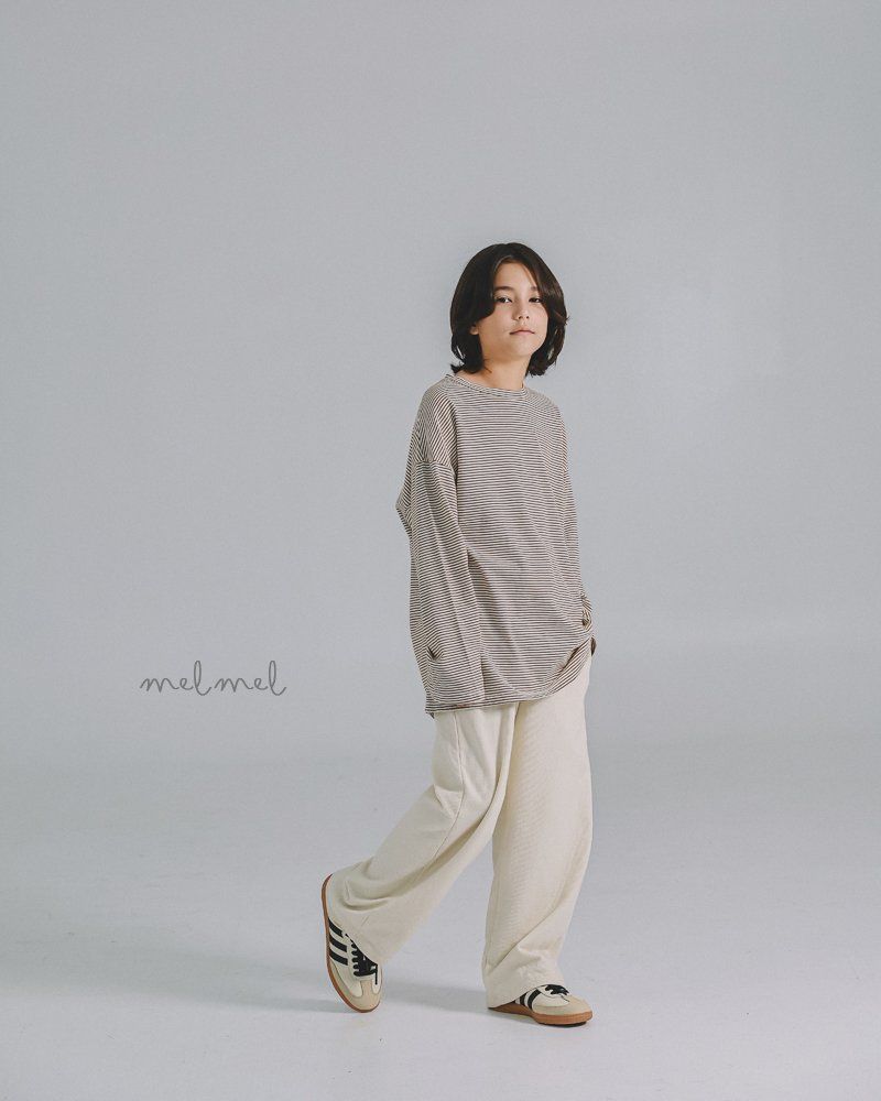Melmel - Korean Children Fashion - #kidsstore - Stripe Tee - 11