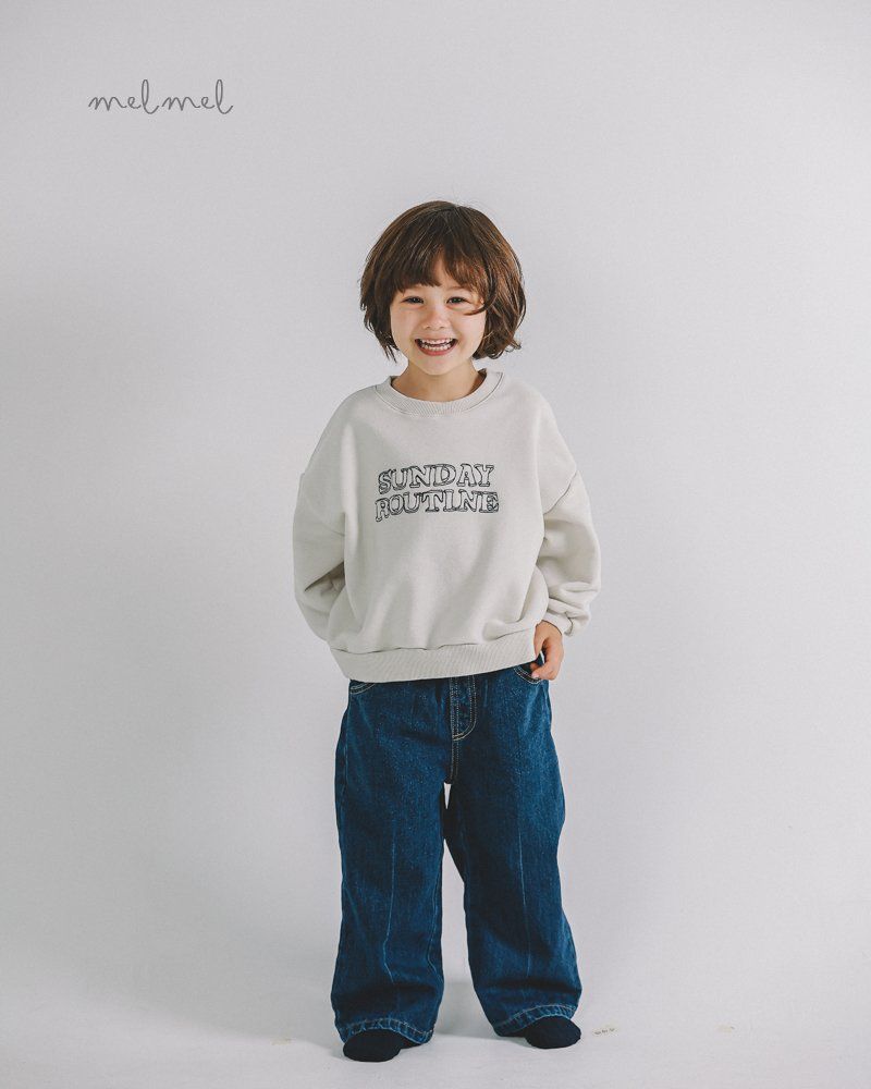 Melmel - Korean Children Fashion - #littlefashionista - Sunady Routine Sweatshirts - 5
