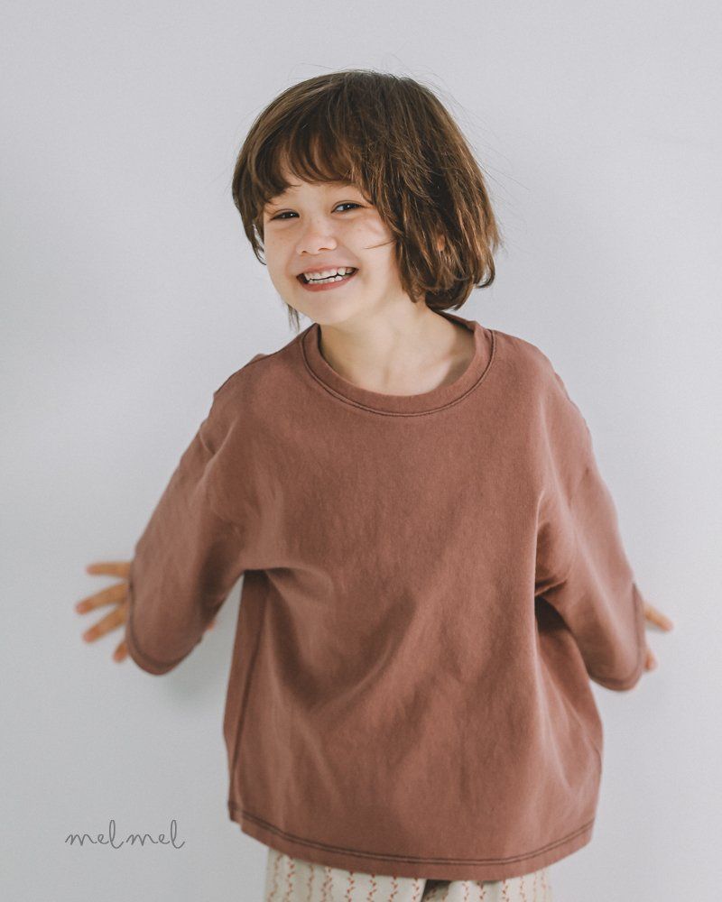 Melmel - Korean Children Fashion - #stylishchildhood - Overfit Stitch Tee - 3