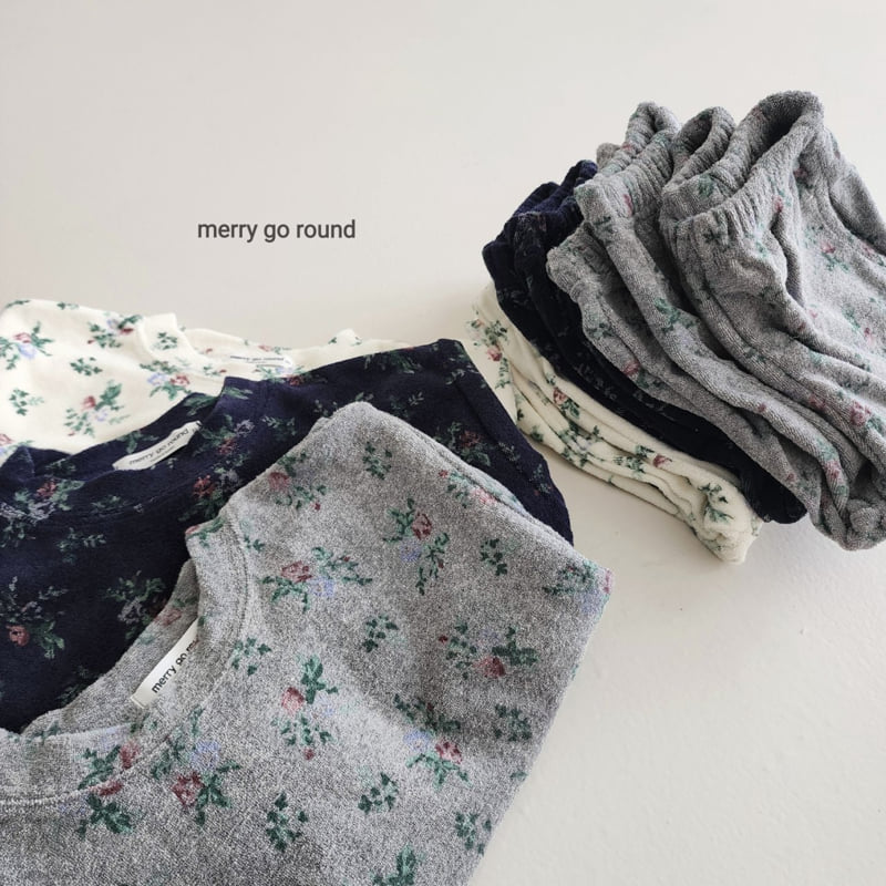 Merry Go Round - Korean Children Fashion - #minifashionista - Garden Top Bottom Set
