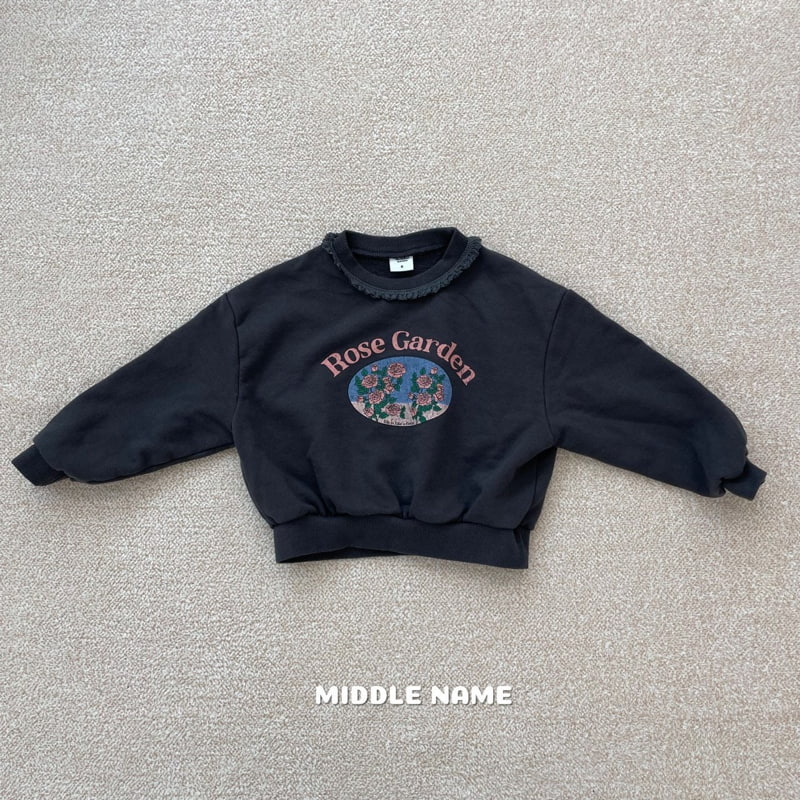 Middle Name - Korean Children Fashion - #magicofchildhood - Rose Lace Sweatshirts - 3