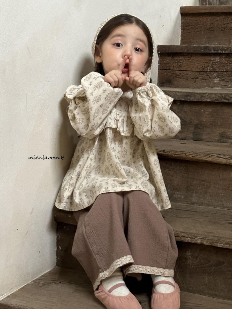 Mienbloom B - Korean Children Fashion - #childrensboutique - Square Flower Blouse - 11