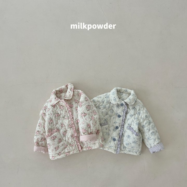 Milk Powder - Korean Children Fashion - #kidzfashiontrend - Peach Padding Jumper