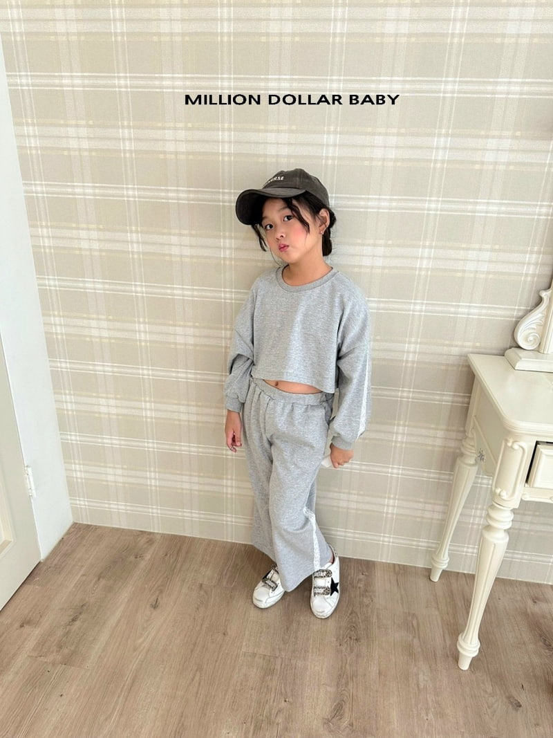 Million Dollar Baby - Korean Children Fashion - #kidsshorts - Lace Line Tee - 6