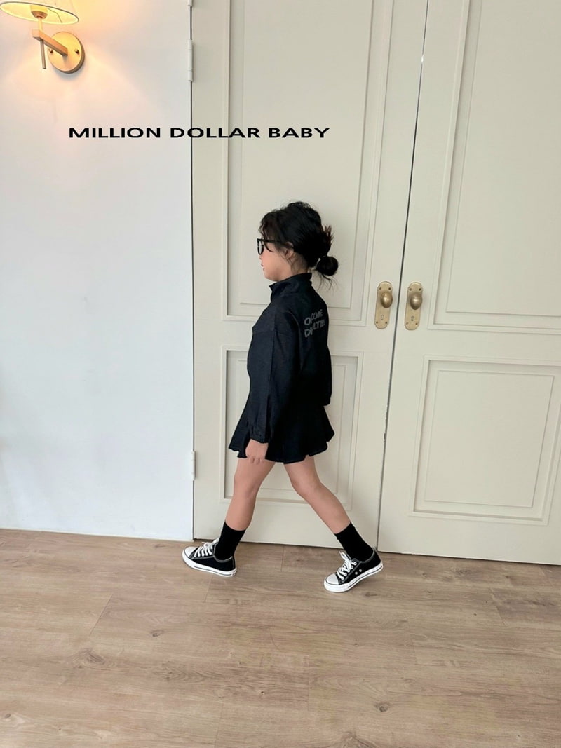 Million Dollar Baby - Korean Children Fashion - #kidsshorts - Hedge Denim Anorak - 7