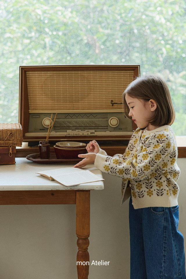 Mon Atelier - Korean Children Fashion - #discoveringself - Retro Cardigan - 4