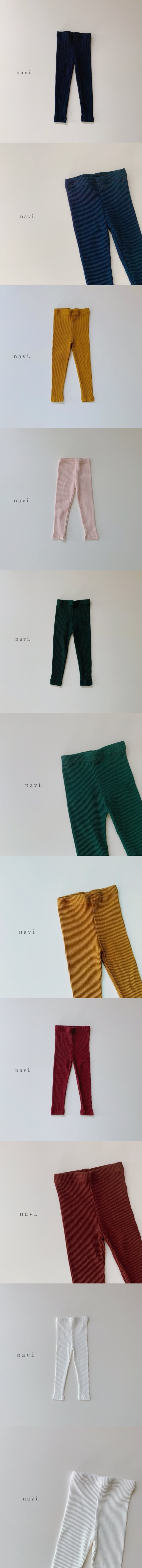 Navi - Korean Children Fashion - #discoveringself - Rib Leggings - 2