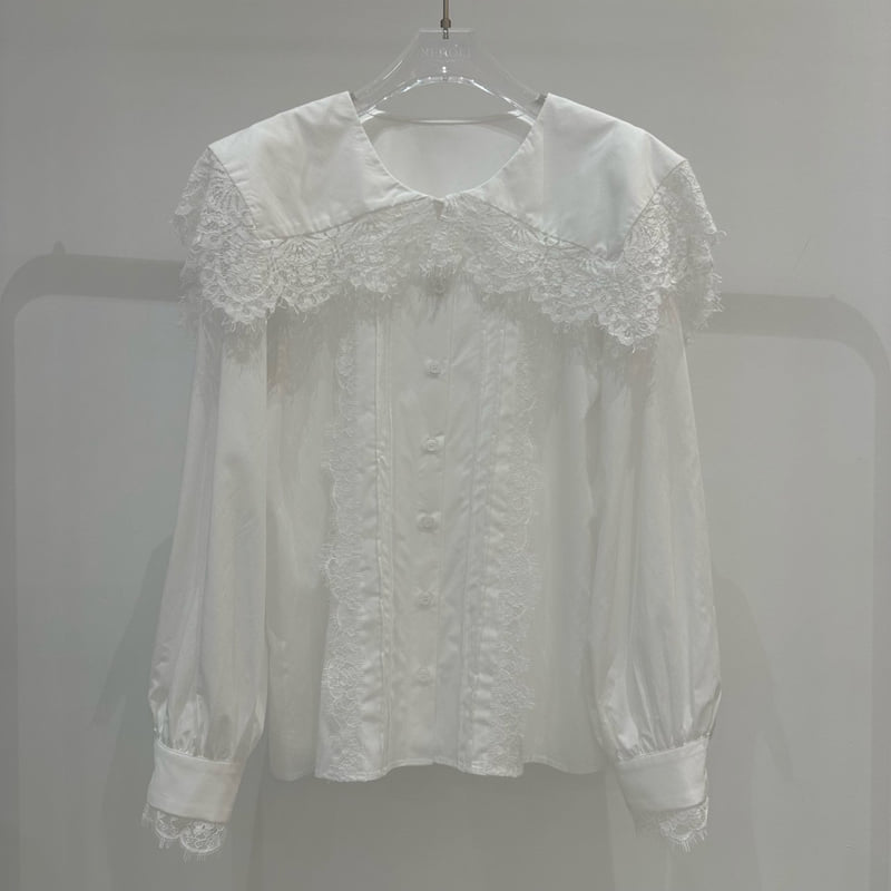 Neroli36 - Korean Women Fashion - #womensfashion - Sena Lace Blouse - 2