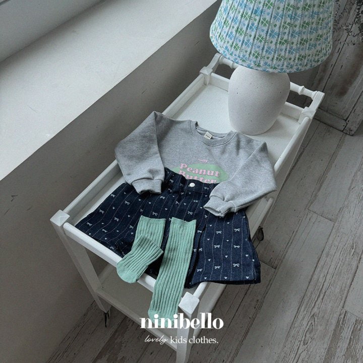 Ninibello - Korean Children Fashion - #kidzfashiontrend - Ribbon Denim Half Pants - 11