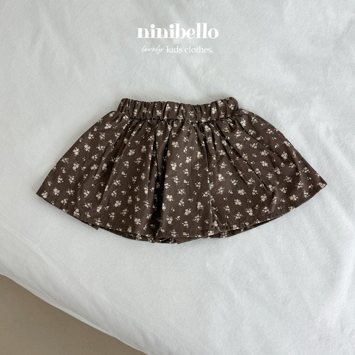 Ninibello - Korean Children Fashion - #littlefashionista - Laurant Flower Skirt Pants - 10