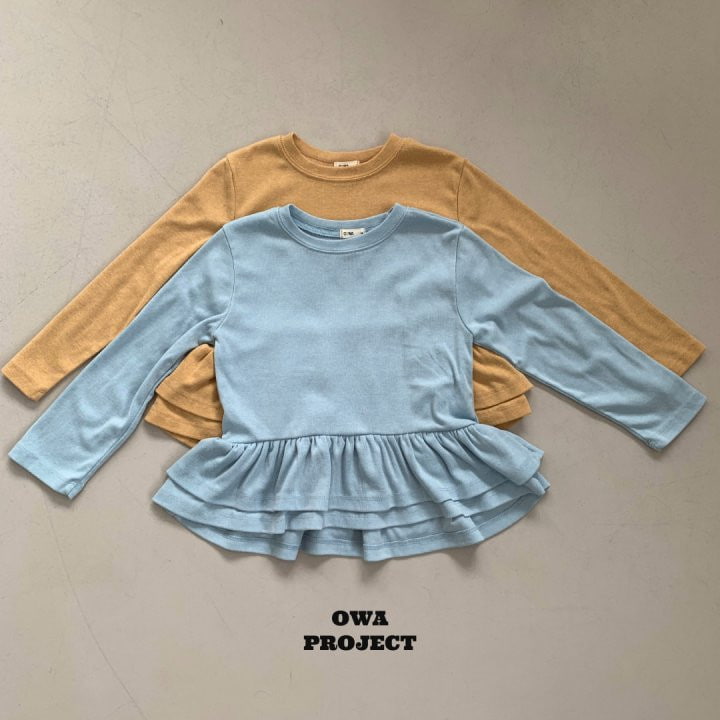 O Wa - Korean Children Fashion - #discoveringself - Double Frill Tee