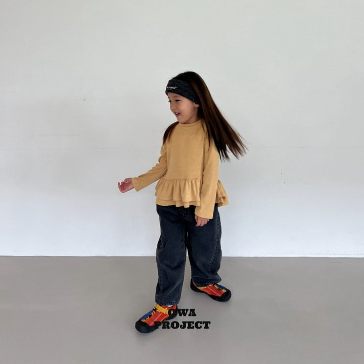 O Wa - Korean Children Fashion - #kidsshorts - Double Frill Tee - 4