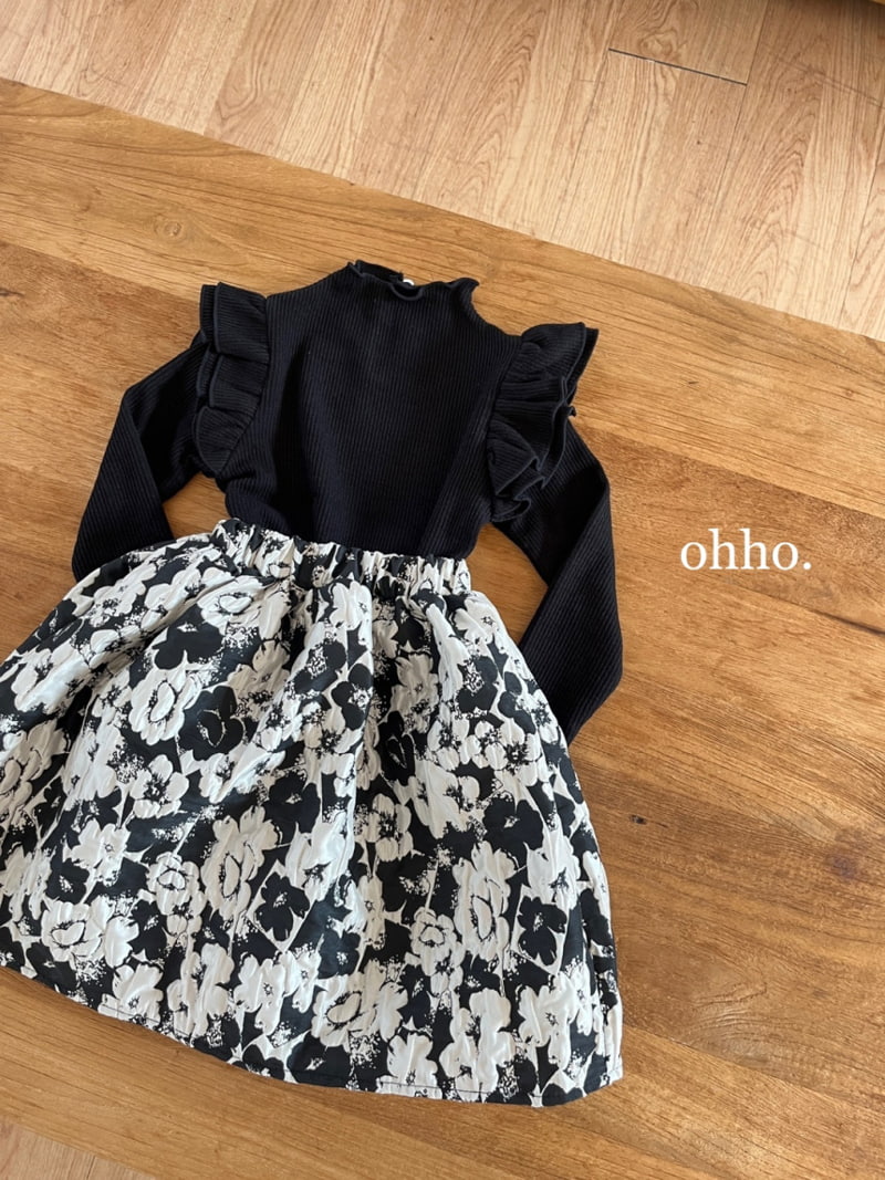 Ohho - Korean Children Fashion - #minifashionista - Flower Volumn Skirt - 6