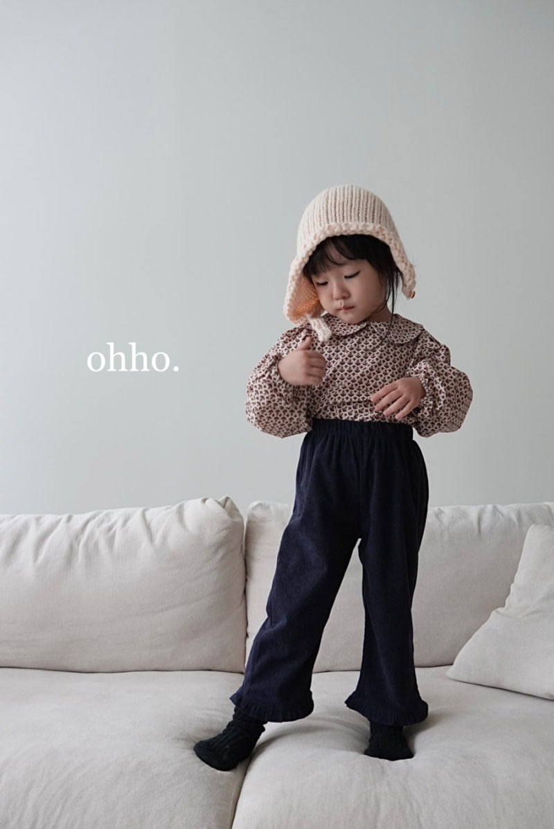 Ohho - Korean Children Fashion - #todddlerfashion - Soft Corduroy Frill Pants - 4