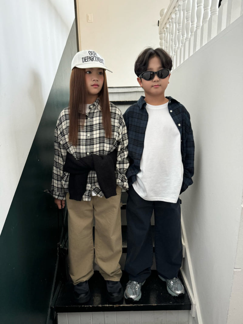 Our - Korean Children Fashion - #fashionkids - General Check Shirt - 3