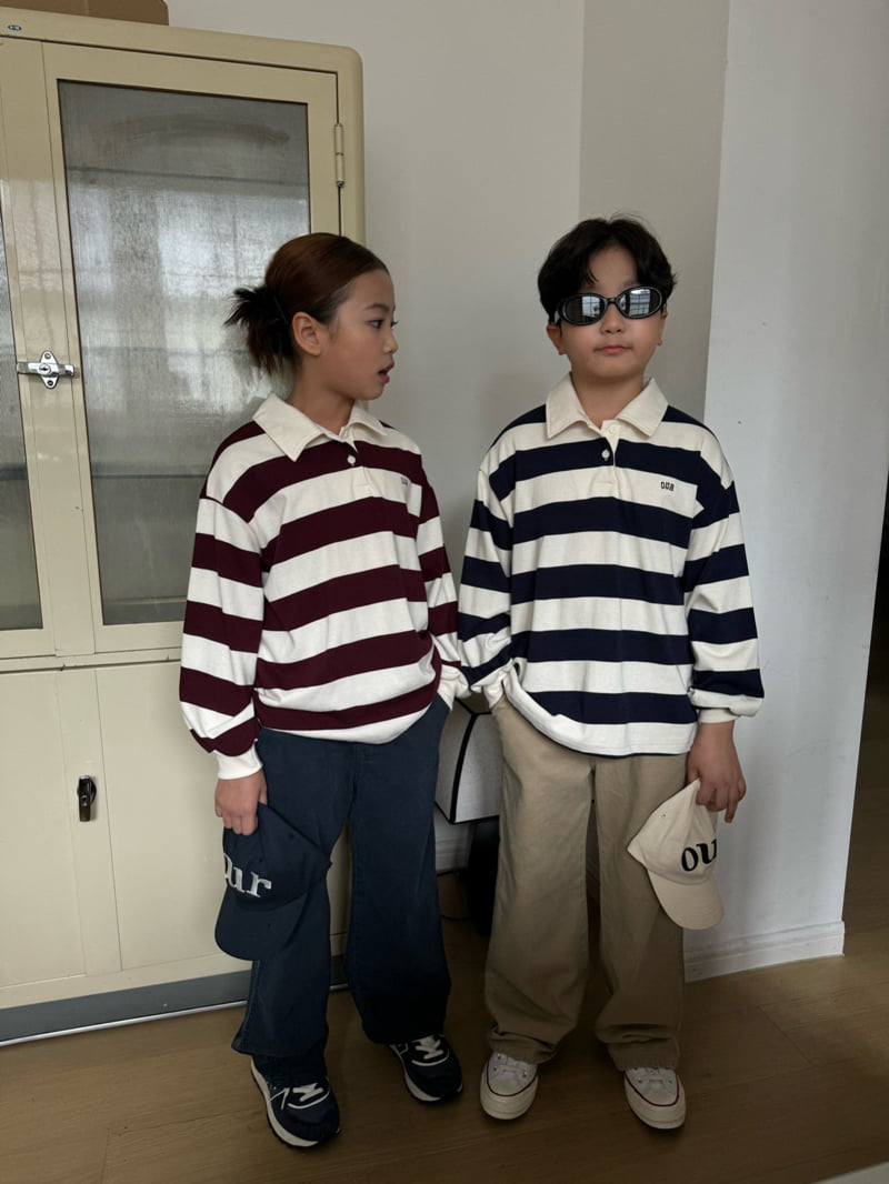 Our - Korean Children Fashion - #fashionkids - Rugby Collar Tee - 4