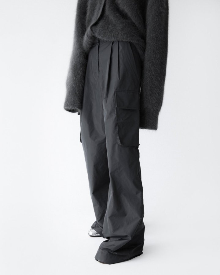 Paper Moon - Korean Women Fashion - #momslook - Nylon Cargon Wide Slacks - 5