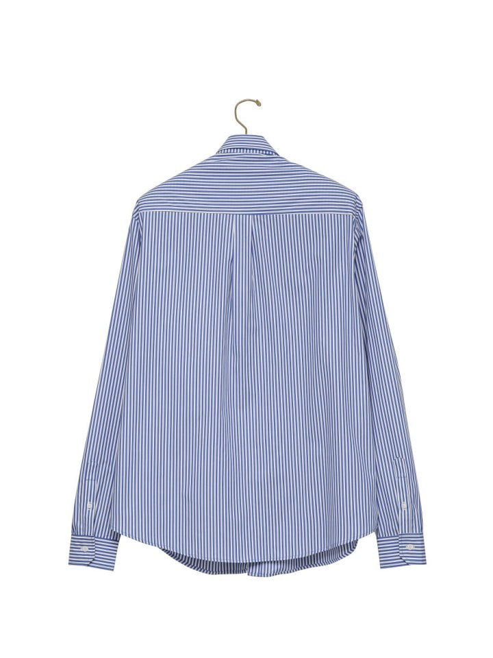 Paper Moon - Korean Women Fashion - #womensfashion - Unbalanced Collar Poplin Button Down Shirt - 5