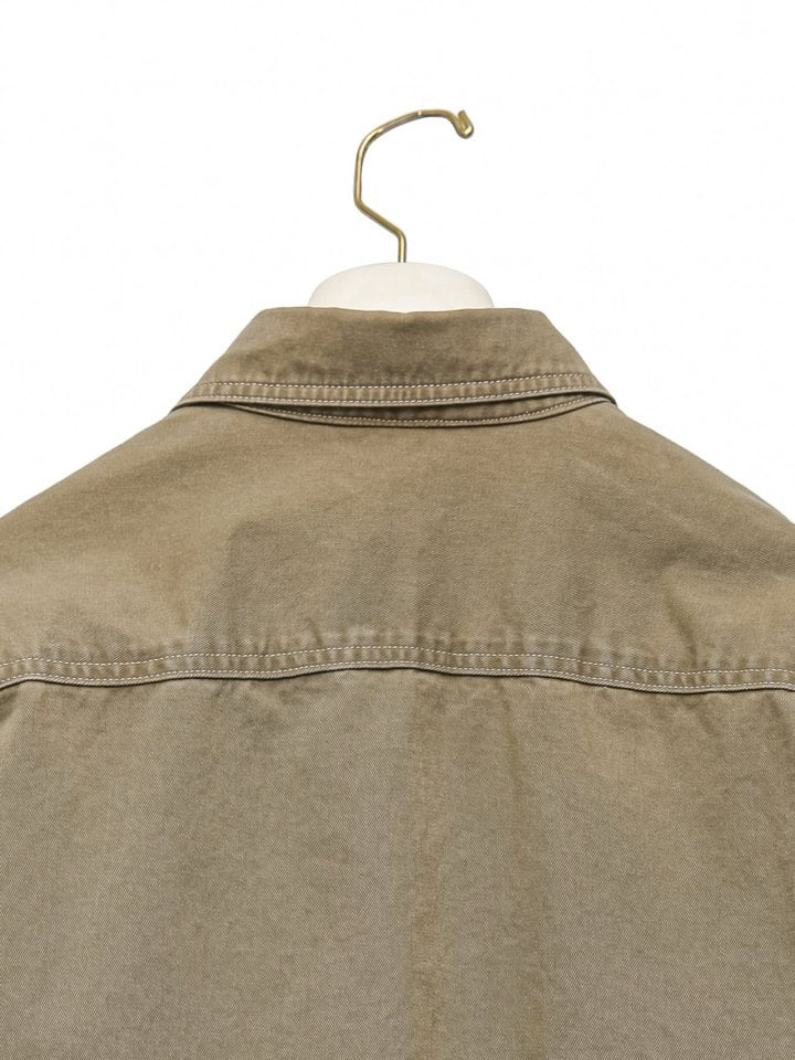 Paper Moon - Korean Women Fashion - #womensfashion - Washed Cotton Button Down Shirt - 11