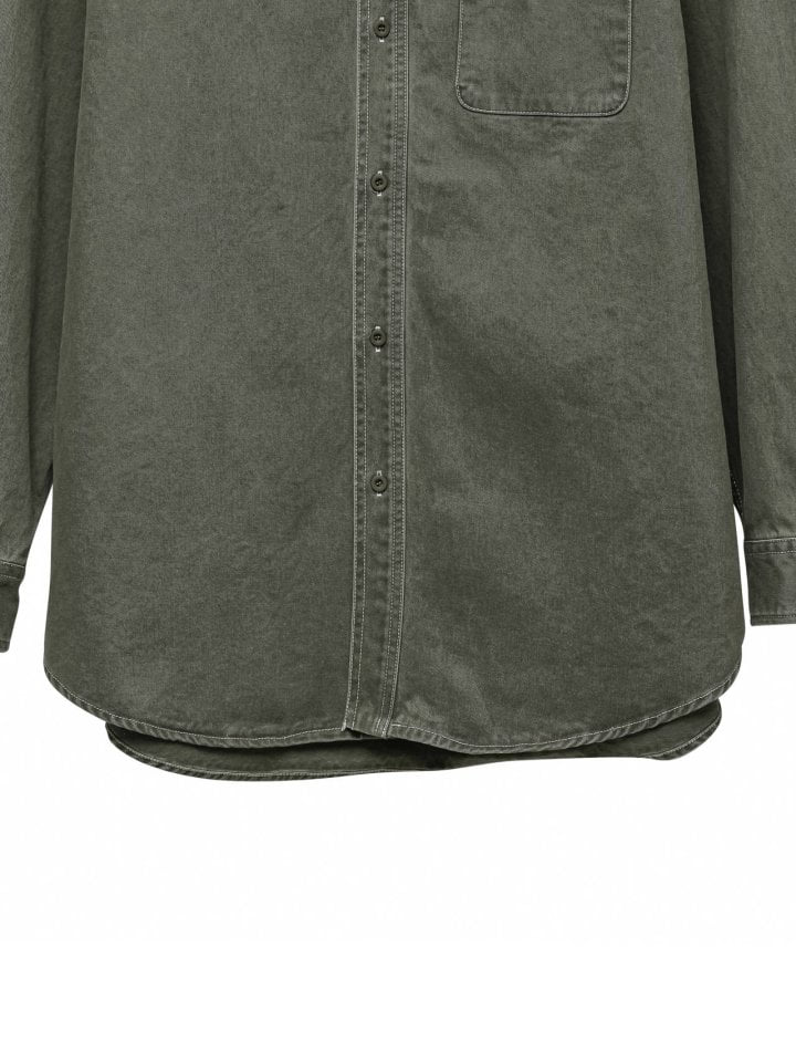 Paper Moon - Korean Women Fashion - #womensfashion - Washed Cotton Button Down Shirt - 8