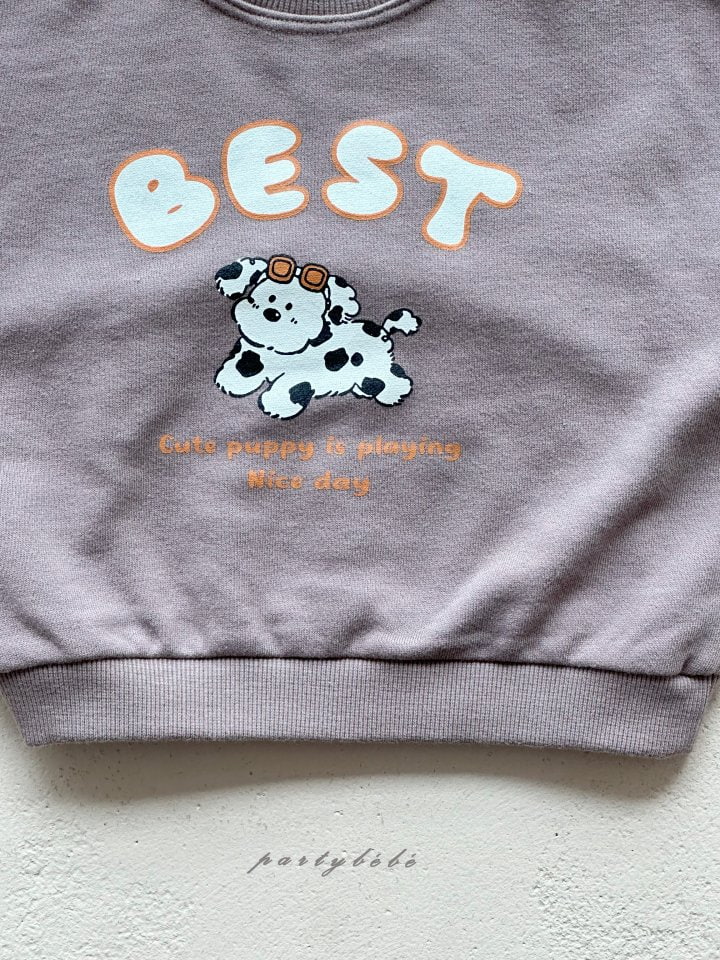 Party Kids - Korean Baby Fashion - #babyoutfit - Puppy Sweatshirts - 5