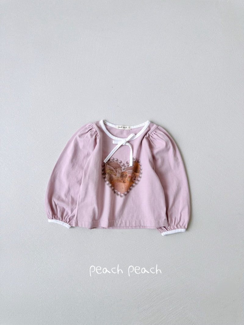 Peach Peach - Korean Children Fashion - #toddlerclothing - Wendy Tee - 5