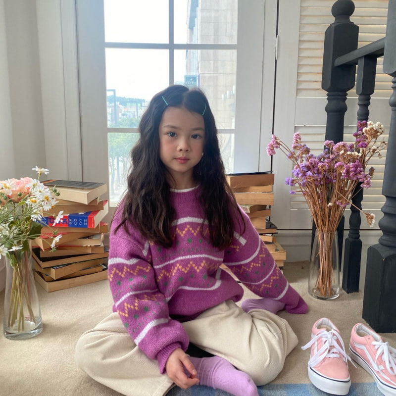 Pleanee Atelier - Korean Children Fashion - #Kfashion4kids - Zigzag Pullover - 5