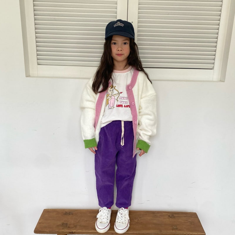 Pleanee Atelier - Korean Children Fashion - #stylishchildhood - String Corduroy Pants - 5