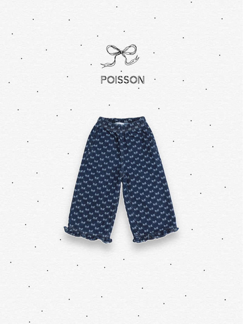 Poisson - Korean Children Fashion - #childofig - Bree Ribbon Denim Pants