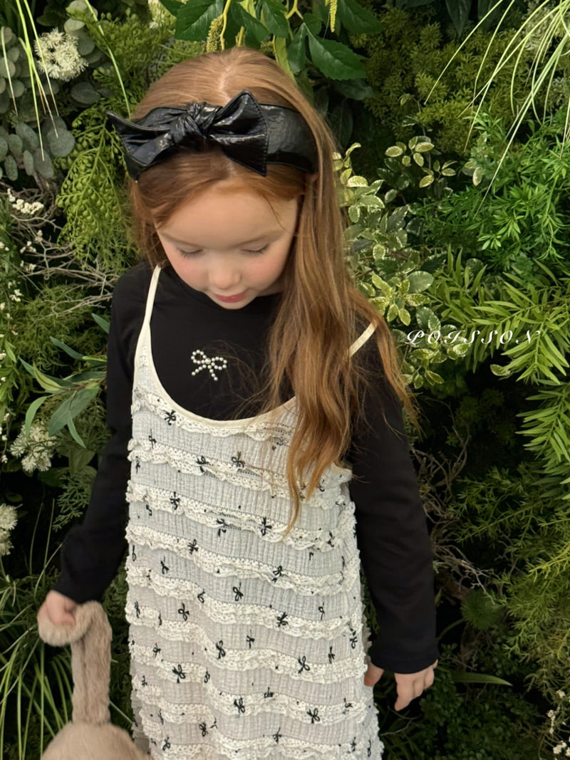 Poisson - Korean Children Fashion - #stylishchildhood - Ribon Dress - 11