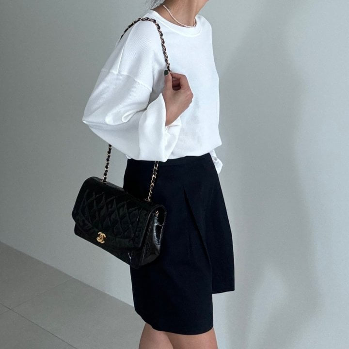 Ripple - Korean Women Fashion - #momslook - Bene Rib Tee