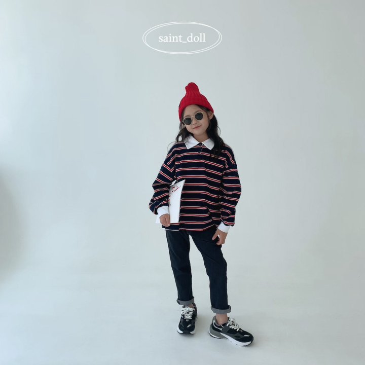 Saint Doll - Korean Children Fashion - #childrensboutique - Colored Collar Sweatshirts - 11