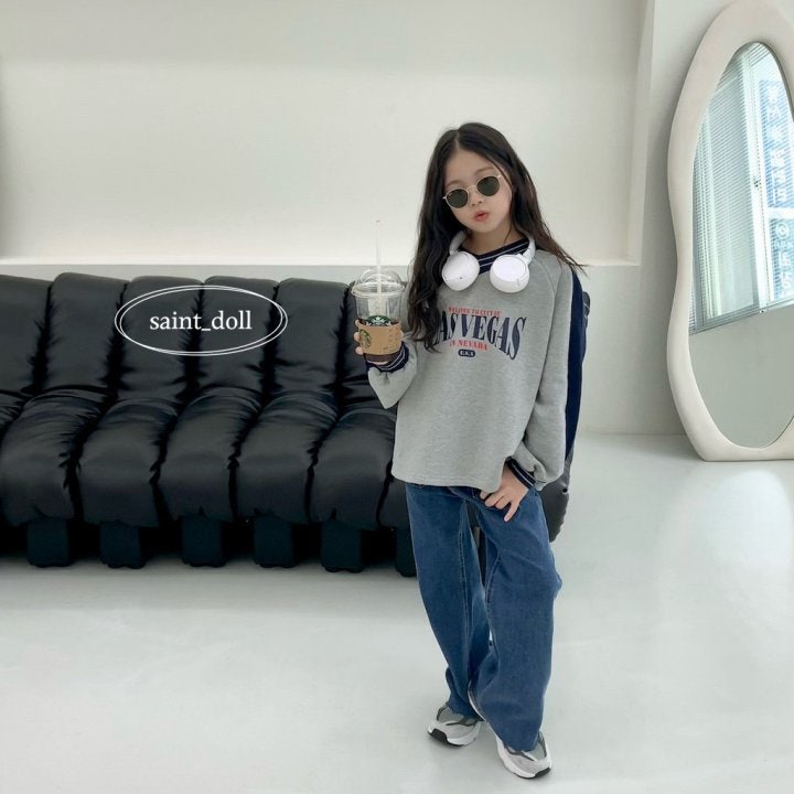 Saint Doll - Korean Children Fashion - #childrensboutique - Overfit V Neck Sweatshirts - 9