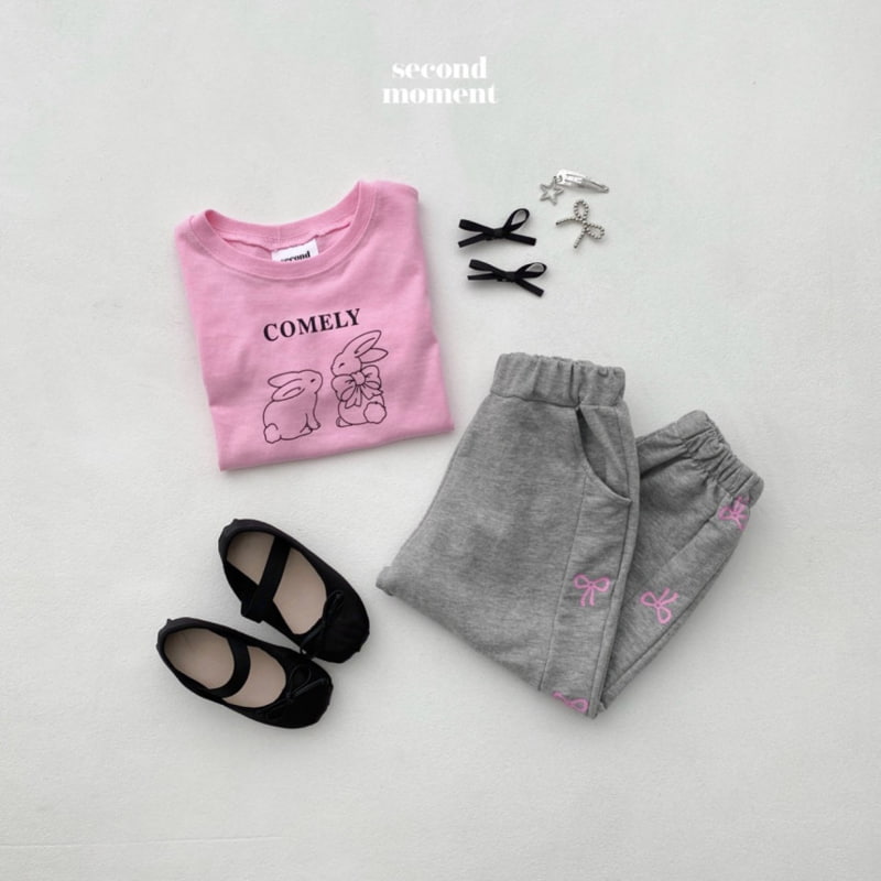 Second Moment - Korean Children Fashion - #childrensboutique - Ribbon Jogger Pants - 7