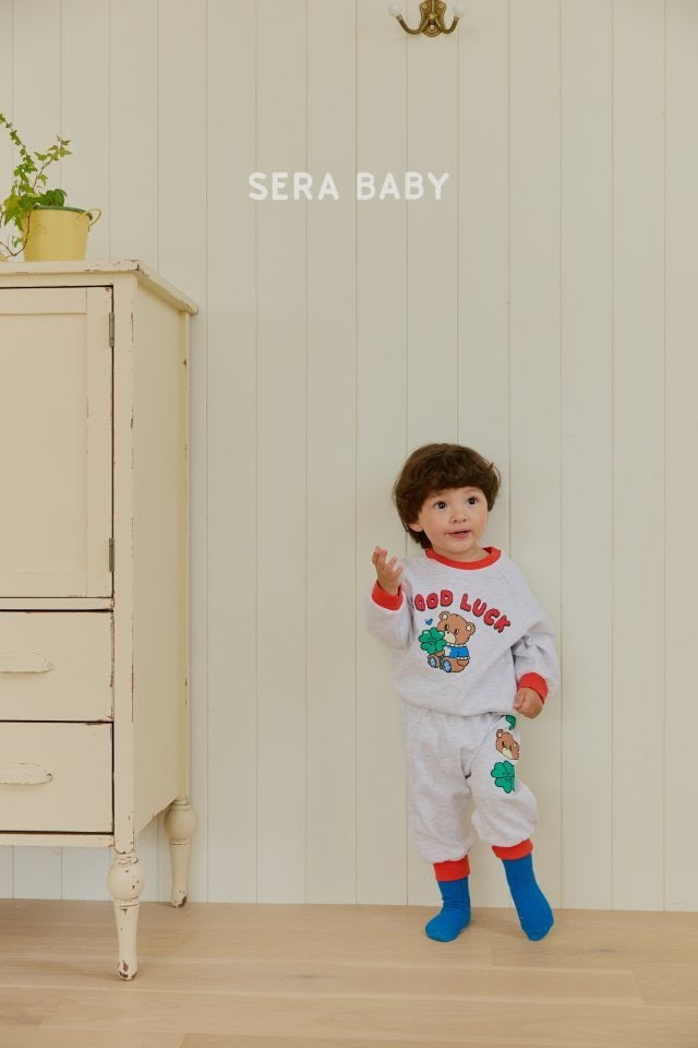 Sera - Korean Baby Fashion - #babyboutique - Clover Raglan Set - 11
