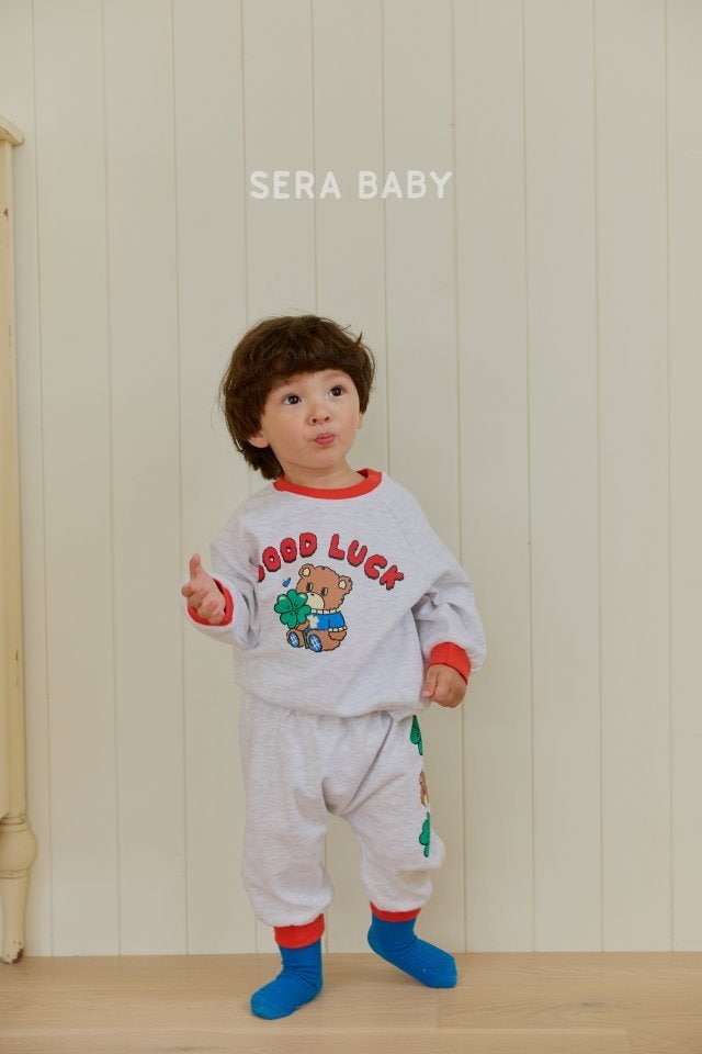 Sera - Korean Baby Fashion - #babyboutiqueclothing - Clover Raglan Set - 12