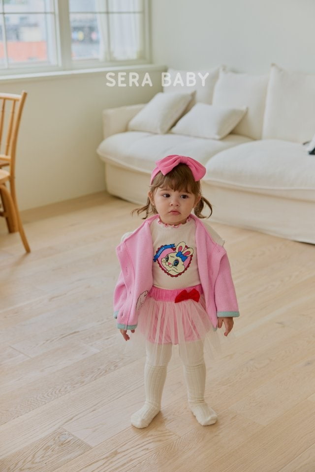 Sera - Korean Baby Fashion - #babyootd - Heart Rib Tee - 3