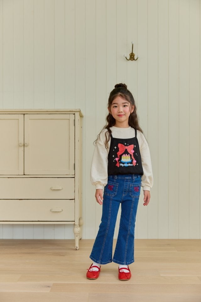 Sera - Korean Children Fashion - #discoveringself - Denim Bootscut Pants - 5