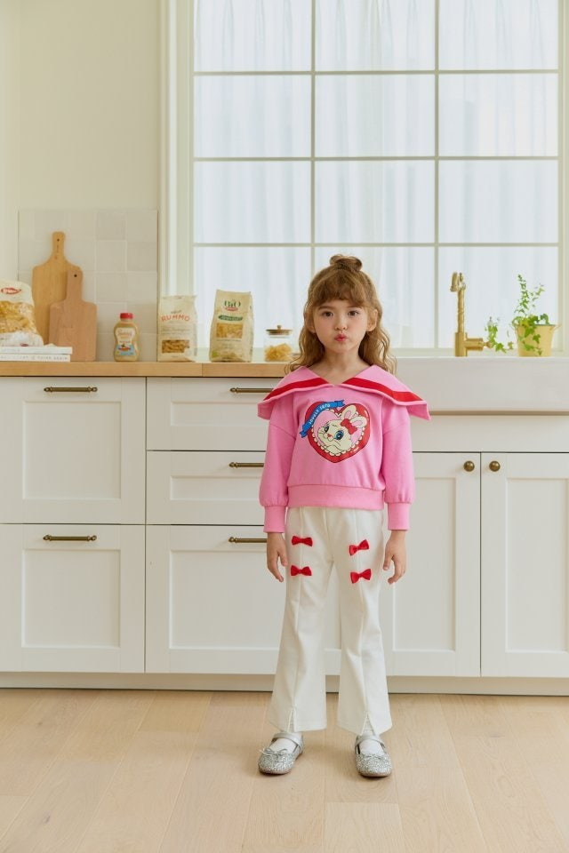 Sera - Korean Children Fashion - #toddlerclothing - Petit Ribbon Bootscut Pants - 9