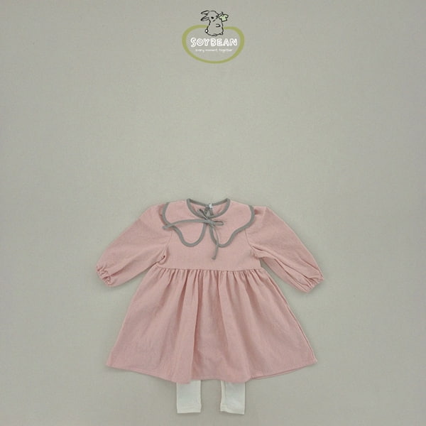 Soybean - Korean Children Fashion - #Kfashion4kids - Point Ribbon One-piece - 6