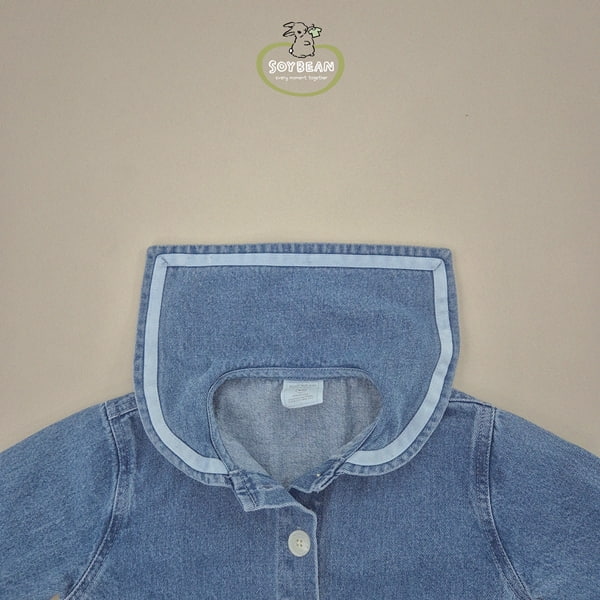 Soybean - Korean Children Fashion - #fashionkids - Sailor Denim Jacket - 10
