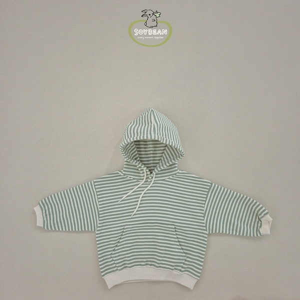 Soybean - Korean Children Fashion - #fashionkids - Stripe Hood Top - 9
